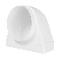 Переход пластиковый угловой плоский/круглый канал ЭРА 922СК15КП Переход пластиковый угловой плоский/круглый канал ЭРА 922СК15КП