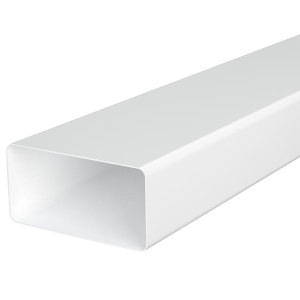 Воздуховод прямоугольный ЭРА 511ВП1,5 ПВХ (55х110 мм/1,5 м)