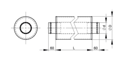 Шумоглушитель 125/1,0