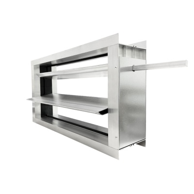 Дроссель-клапан прямоугольный под электропривод (оц. сталь) 300х200