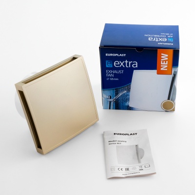 Вытяжной вентилятор Europlast EET125G золото