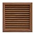 Деревянная вентиляционная решетка, тик 172x172