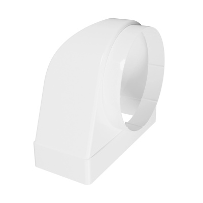 Переход пластиковый угловой плоский/круглый канал ЭРА 922СК15КП Переход пластиковый угловой плоский/круглый канал ЭРА 922СК15КП