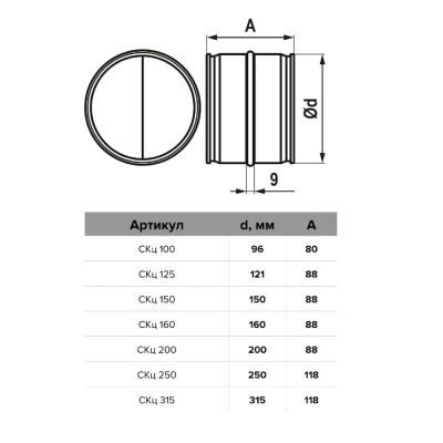 Обратный клапан ЭРА СКц-150
