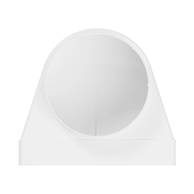 Переход пластиковый угловой плоский/круглый канал ЭРА 922СК15КП