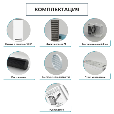 Компактный рекуператор воздуха VAKIO BASE SMART Компактный рекуператор воздуха VAKIO BASE SMART