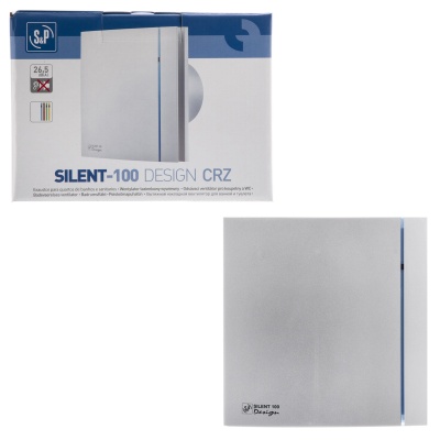 Накладной вентилятор Soler Palau SILENT-100 CRZ SILVER DESIGN 3C