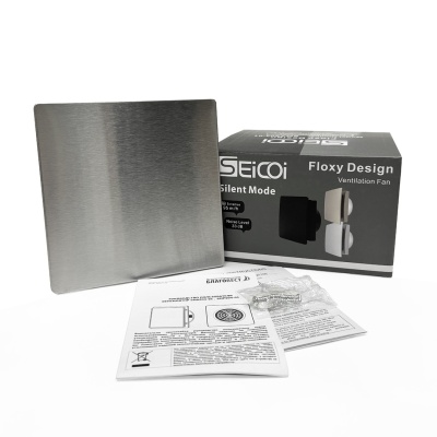Вентилятор вытяжной потолочный Seicoi Floxy Design 100 Steel SMAD04-01S