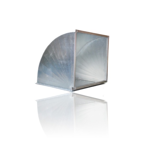 Отвод 90º прямоугольный (оц. сталь) (300х200 мм)