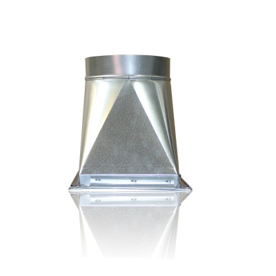 Переход c прямоугольного на круглое сечение (оц. сталь) 500х250-d250